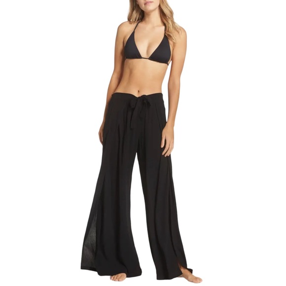 BECCA Other - BECCA Modern Muse Cover-Up Flyaway Gauze Wide Leg Pants SOLD